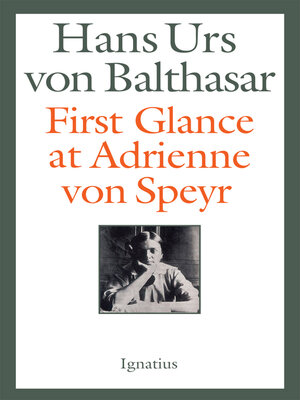 cover image of First Glance at Adrienne von Speyer